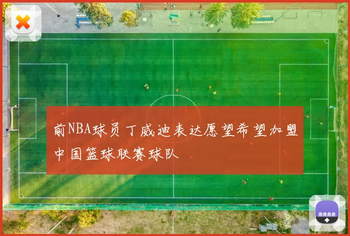 前NBA球员丁威迪表达愿望希望加盟中国篮球联赛球队